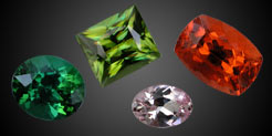 Faceted gemstones